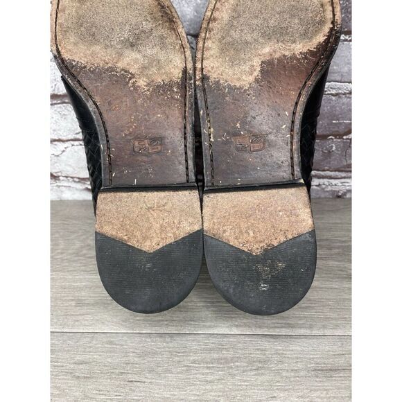 Cole Haan Black Leather Basket Weave Penny Loafers Dress Shoes Men’s 12M US/45EU - Picture 12 of 16